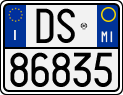 License plate of Italy, Motorcycles (1994 year series)