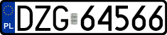 License plates of Poland, Regular car plates