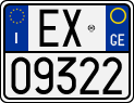 License plate of Italy, Motorcycles (1994 year series)