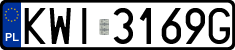 License plates of Poland, Regular car plates