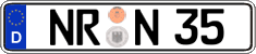 German license plate, Regular plates