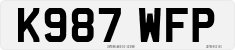 License plate of the United Kingdom, 1983 year system