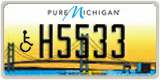Michigan, Vehicles for disabled persons (A1234)