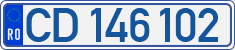 License plate of Romania, Diplomatic