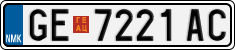License plate of North Macedonia, Regular plates (2012)