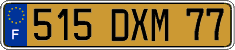 French license plate, FNI