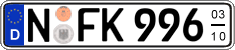 German license plate, Seasonal plates