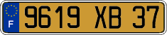 French license plate, FNI