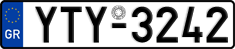 License plate of Greece, Cars