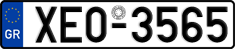 License plate of Greece, Cars