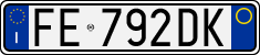 License plate of Italy, Cars (1994 year series)