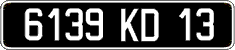 French license plate, FNI