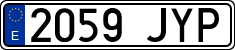 License plates of Spain, Ordinary (2000)