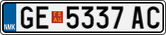 License plate of North Macedonia, Regular plates (2012)