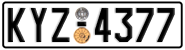 License plate of Greece, Cars