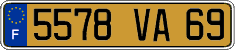 French license plate, FNI