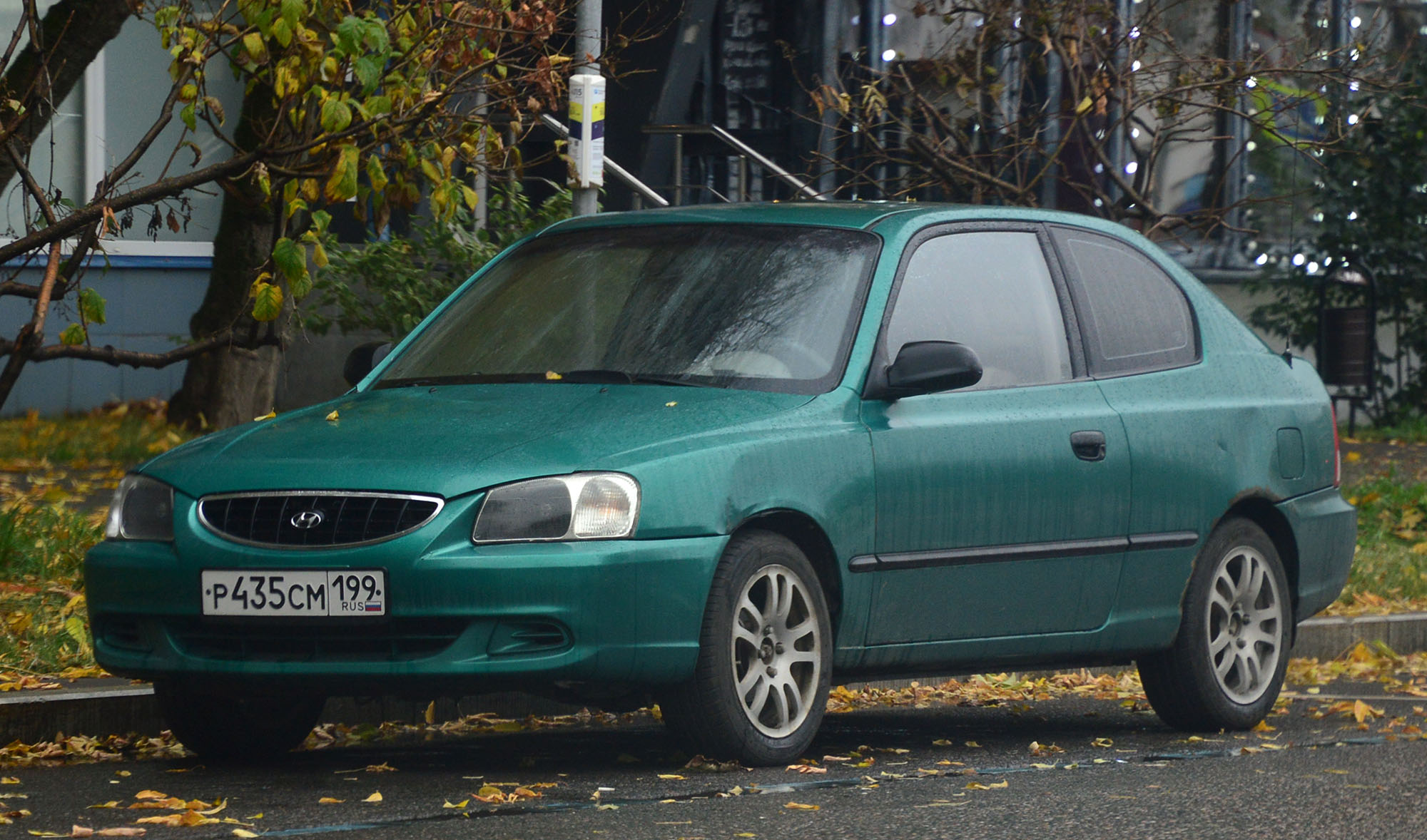 р 435 см 199, Hyundai Accent 2nd gen 3-door Liftback (LC), 1999–2003