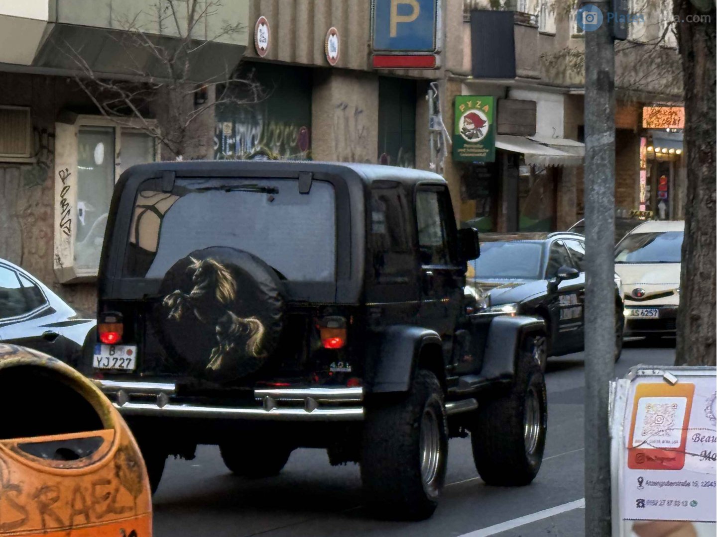 B YJ 727, Jeep Wrangler 1st gen (YJ), 1986–1995
