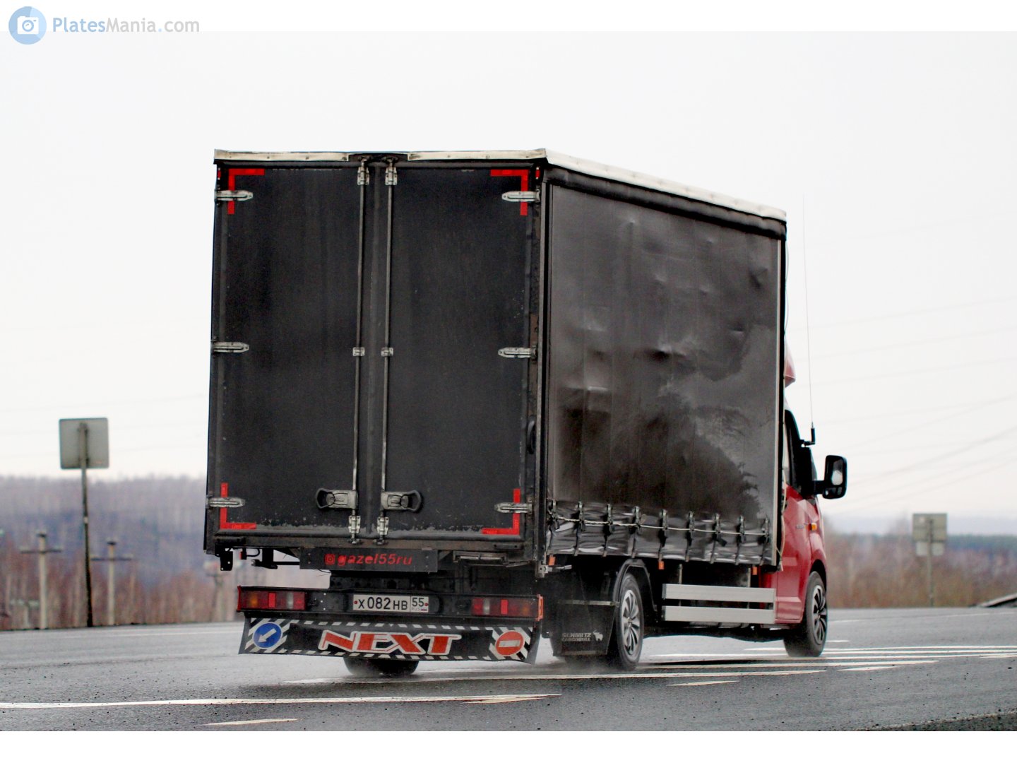 х 082 нв 55, GAZ ГАЗель NN Single Cab Truck (A21, A23, C41), 2021–