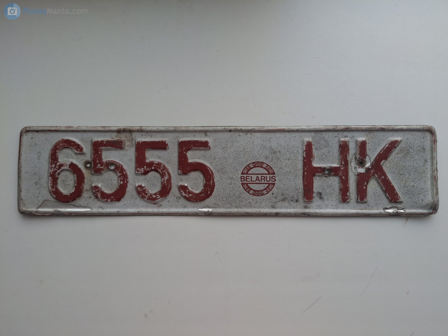 6555 HK, License plate without vehicle 