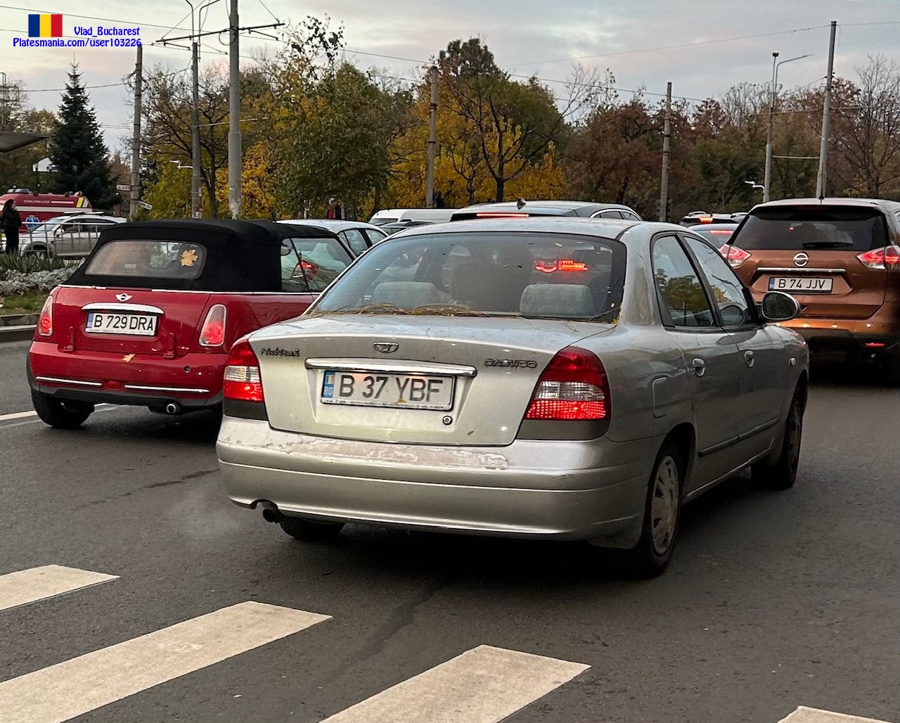 B 37 YBF, Daewoo Nubira 1st gen Sedan (J150), facelift, 1999–2003