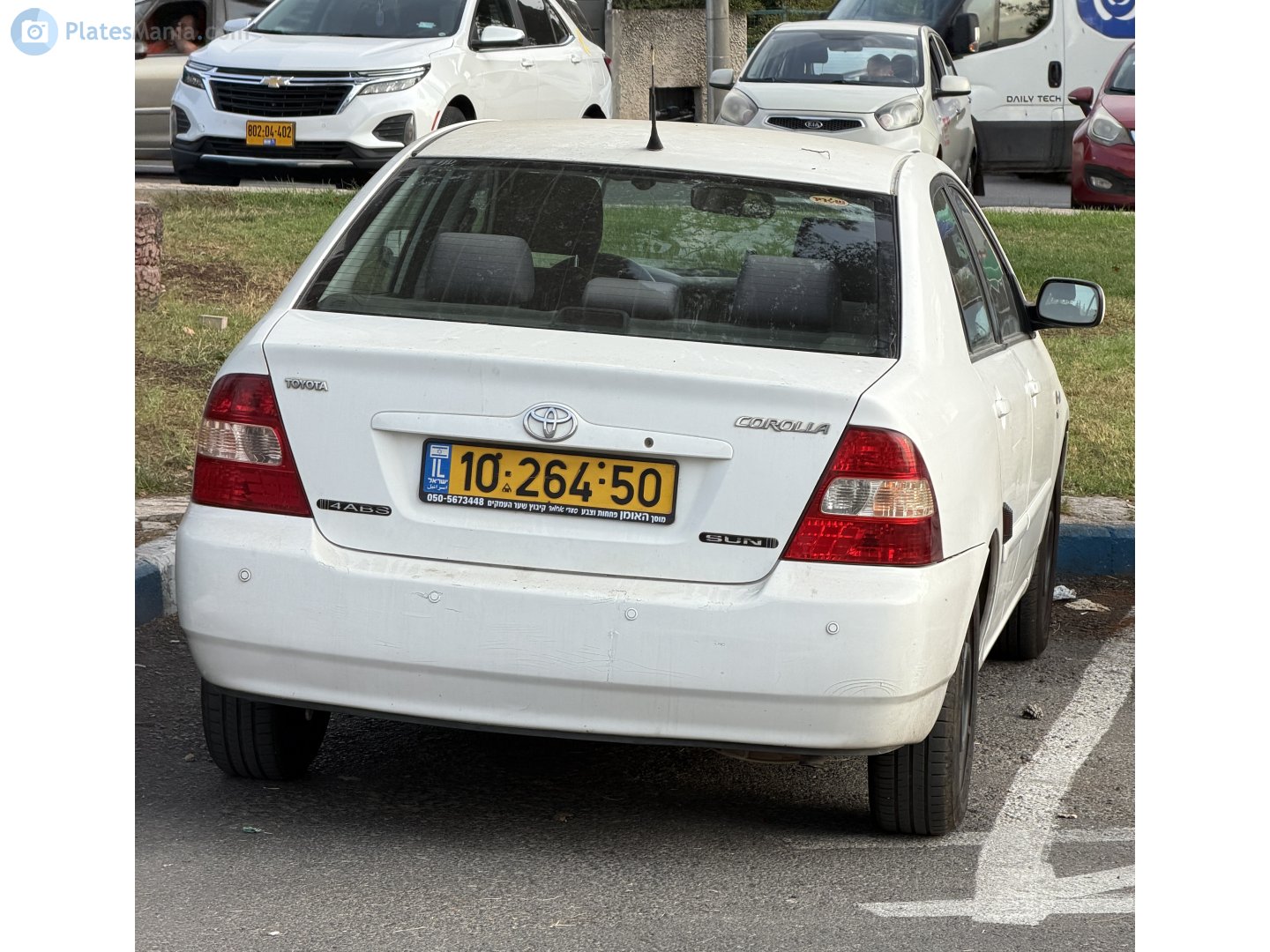 10-264-50, Toyota Corolla 9th gen Sedan (E120; Global-market), 2000–2007