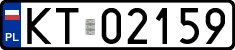 License plates of Poland, Regular car plates