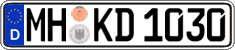 German license plate, Regular plates