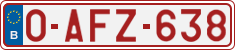 License plate of Belgium, Regular plates (2010)