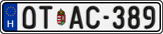 license plates of Hungary, Oldtimers (2022)