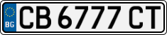 License plate of Bulgaria, Cars