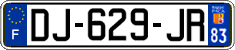 French license plate, SIV (ordinary)