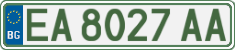 License plate of Bulgaria, Cars