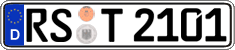 German license plate, Regular plates