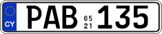 License plate of Cyprus, Regular plates