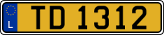 License plate of Luxembourg, 2003 year system
