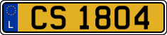License plate of Luxembourg, 2003 year system
