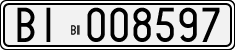 License plate of Italy, Cars (1927 year series)