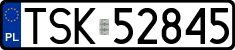 License plates of Poland, Regular car plates