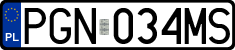 License plates of Poland, Regular car plates