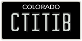 Colorado, Vanity Plates