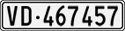 License plate of Switzerland, Cars