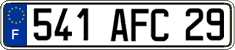 French license plate, FNI