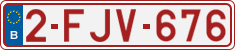 License plate of Belgium, Regular plates (2010)