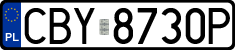 License plates of Poland, Regular car plates