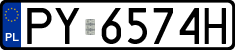 License plates of Poland, Regular car plates