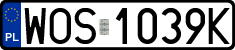 License plates of Poland, Regular car plates