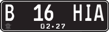License plate of Indonesia, Regular plates