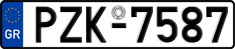License plate of Greece, Cars