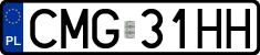 License plates of Poland, Regular car plates